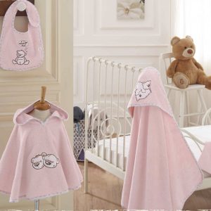 twinbears baby poncho set
